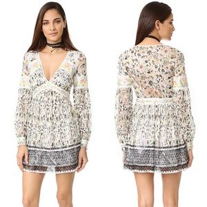 Free People Embroidered Mini Dress SMALL - NWOT